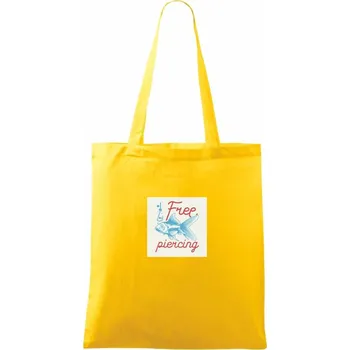 Free piercing - Taška bavlněná - 42 x 38 cm ( Žlutá )