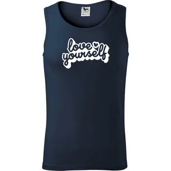Love Yourself - Tílko pánské Core - L ( Námořní modrá (velmi tmavá - téměř černá) )