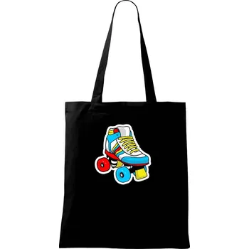 Kolečková hustá brusle - Taška bavlněná - 42 x 38 cm ( Černá )