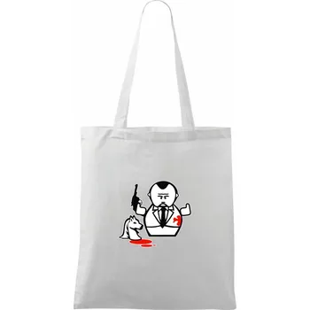 Kmotr - Taška bavlněná - 42 x 38 cm ( Bílá )