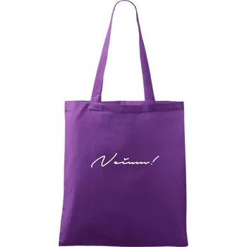 Řekni to - Nečum - Taška bavlněná - 42 x 38 cm ( Fialová )