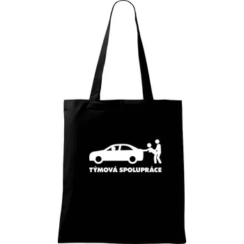 Týmová spolupráce (Hana-creative) - Taška bavlněná - 42 x 38 cm ( Černá )