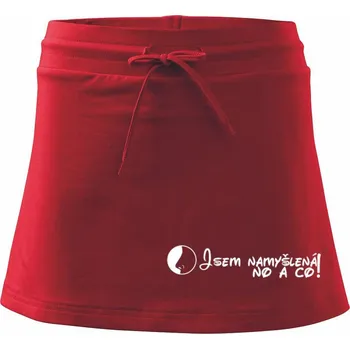 Dámská sukně Jsem namyšlená, no a co! - Sportovní sukně - two in one - M ( Červená )