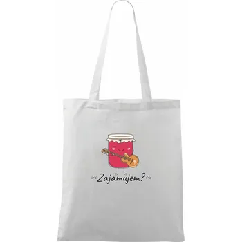 Nákupní taška Zajamujem? - Taška bavlněná - 42 x 38 cm ( Bílá )
