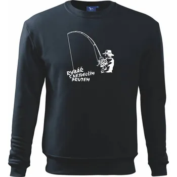 Rybář s nejdelším prutem - Mikina Essential dětská - 158 cm/12 let ( Námořní modrá (velmi tmavá - téměř černá) )