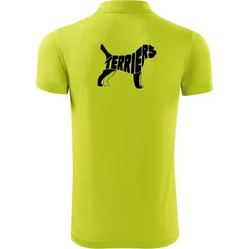 Pánská košile Terier - Polokošile Victory sportovní (dresovina) - L ( Limetková )