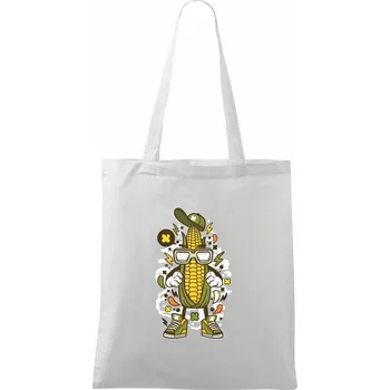 Kukuřičňák - Taška bavlněná - 42 x 38 cm ( Bílá )