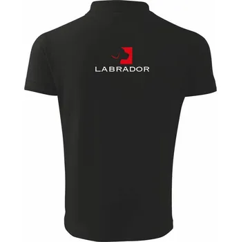 Pánská košile Labrador logo - Polokošile pánská Pique Polo 203 - 3XL ( Černá )