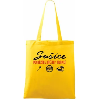 Sušice město s tradicí - Taška bavlněná - 42 x 38 cm ( Žlutá )