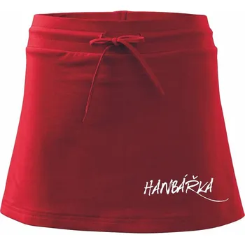 Dámská sukně Hanbářka - Sportovní sukně - two in one - L ( Červená )