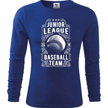 Chlapecké tričko Baseball Team - Triko dětské Long Sleeve - 122 cm/6 let ( Královská modrá )