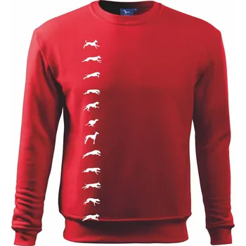 Chlapecké tričko Chrt na výšku - Mikina Essential dětská - 158 cm/12 let ( Červená )