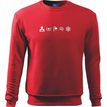 Chlapecké tričko Ikony otužování - Mikina Essential dětská - 158 cm/12 let ( Červená )