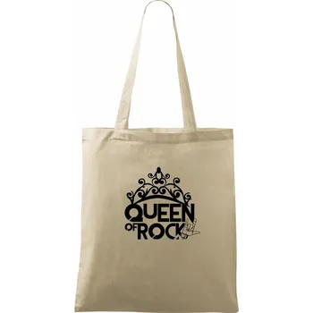 Nákupní taška Queen of Rock - Taška bavlněná - 42 x 38 cm ( Naturální )