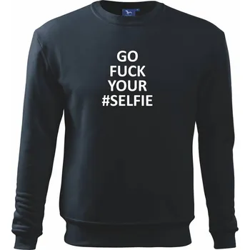 Go fuck your selfie - Mikina Essential dětská - 146 cm/10 let ( Námořní modrá (velmi tmavá - téměř černá) )