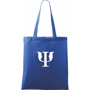 Nákupní taška Psychologie logo muž a žena - Taška bavlněná - 42 x 38 cm ( Královská modrá )