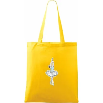 Krásná baletka - Taška bavlněná - 42 x 38 cm ( Žlutá )