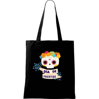 Dia de muertos - Taška bavlněná - 42 x 38 cm ( Černá )