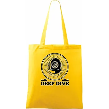 Deep dive erb - Taška bavlněná - 42 x 38 cm ( Žlutá )