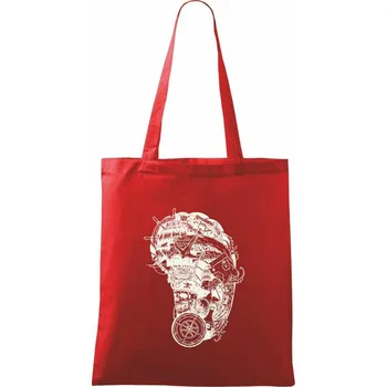 Pirátské tetování - Taška bavlněná - 42 x 38 cm ( Červená )