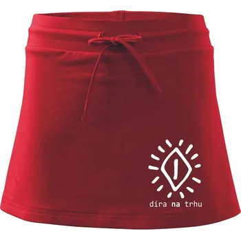 Dámská sukně Díra na trhu - Sportovní sukně - two in one - S ( Červená )