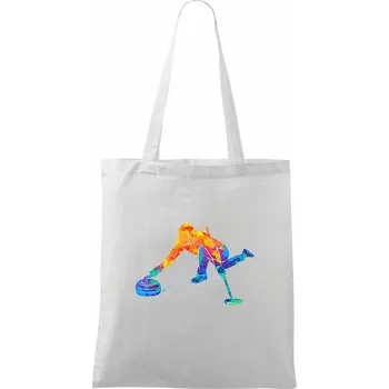 Curling splash - Taška bavlněná - 42 x 38 cm ( Bílá )