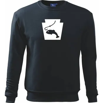 Rybaření - Akvarium - Mikina Essential dětská - 158 cm/12 let ( Námořní modrá (velmi tmavá - téměř černá) )