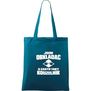 Obkladač kouzelník - Taška bavlněná - 42 x 38 cm ( Petrolejová )