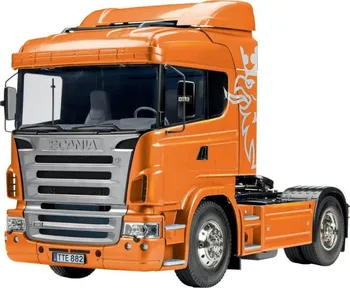 RC model auta Tamiya Scania R620 6×4 Highline Full Operation Set 1:14 Metal Orange