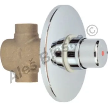 Ventil RIVER SPA - Itálie | RIVER MAGIC R 7500 Sprchový tlačítkový časový výtokový ventil se spořičem průtoku R7500