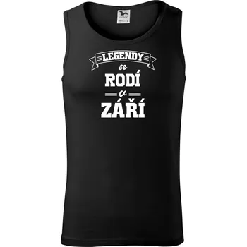 Pánské termoprádlo Legendy se rodí v září - Tílko pánské Core - L ( Černá )