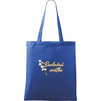 Bavlněná svatba 1 - Taška bavlněná - 42 x 38 cm ( Královská modrá )