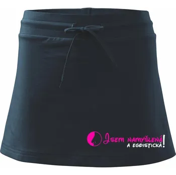 Dámské oblečení Jsem namyšlená a egoistická! - Sportovní sukně - two in one - S ( Námořní modrá (velmi tmavá - téměř černá) )