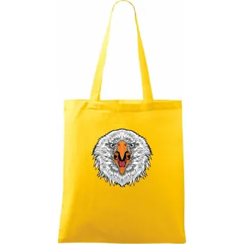 Hlava rozzlobeného orla - Taška bavlněná - 42 x 38 cm ( Žlutá )