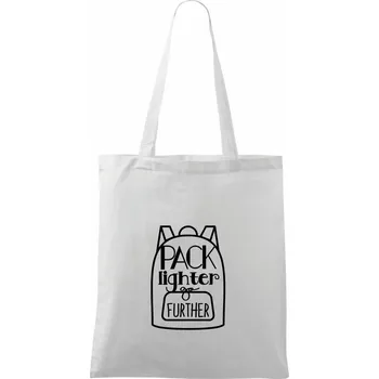 Cestovatelský batůžek - Taška bavlněná - 42 x 38 cm ( Bílá )