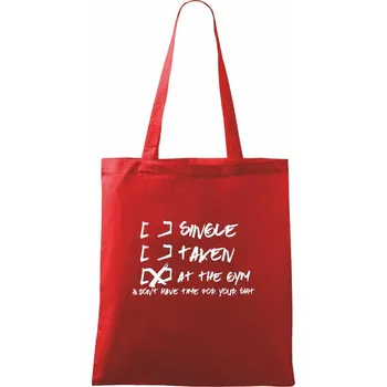 Nákupní taška At the Gym - Taška bavlněná - 42 x 38 cm ( Červená )