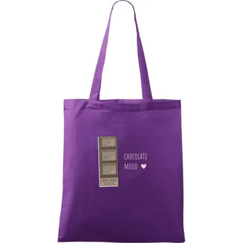 Nálada na čokoládu - Taška bavlněná - 42 x 38 cm ( Fialová )