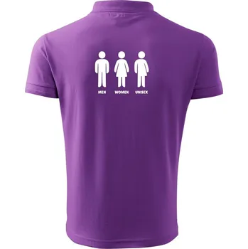 Pánská košile Man Woman Unisex - Polokošile pánská Pique Polo 203 - 3XL ( Fialová )