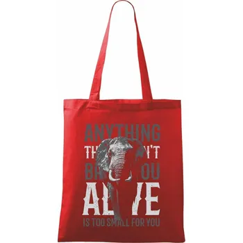 Nákupní taška Elephant toosmall - Taška bavlněná - 42 x 38 cm ( Červená )