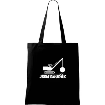 Nákupní taška Jsem bourák - Taška bavlněná - 42 x 38 cm ( Černá )