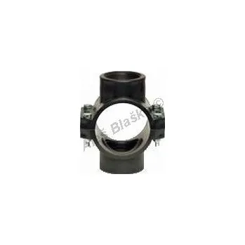 Fitinka UNIDELTA S.p.A. - Itálie | PE (PP-S) spojka navrtávací dvojitý třmen na polyetylénové trubky (polyš) (svěrný plastový) - 63x5/4" UNI1020