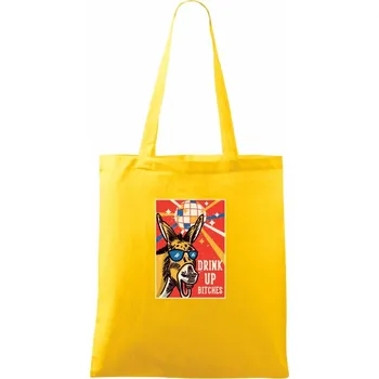 Drink up bitches - Taška bavlněná - 42 x 38 cm ( Žlutá )