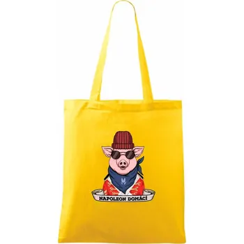 Napoleon domácí prase - Taška bavlněná - 42 x 38 cm ( Žlutá )