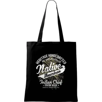 Native American 2 - Taška bavlněná - 42 x 38 cm ( Černá )