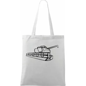 Kombajn velký - Taška bavlněná - 42 x 38 cm ( Bílá )