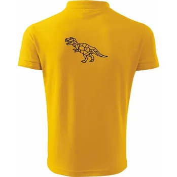 Pánská košile Tyranosaurus geometrie - Polokošile pánská Pique Polo 203 - 2XL ( Žlutá )