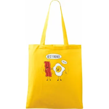 BFF slanina a vajíčko - Taška bavlněná - 42 x 38 cm ( Žlutá )