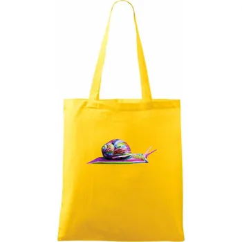 Šnek barevný - Taška bavlněná - 42 x 38 cm ( Žlutá )