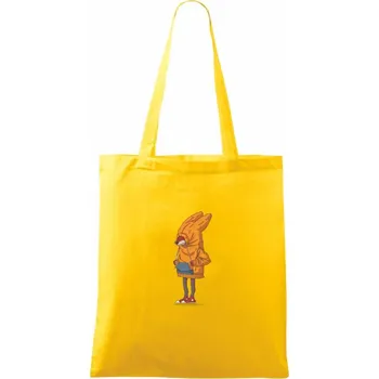 Liška v mikině - Taška bavlněná - 42 x 38 cm ( Žlutá )