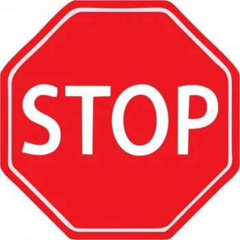 Heskins Podlahová značka - STOP HESKINS podlahové značky 430 mm